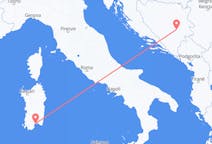 Flyreiser fra Cagliari, til Sarajevo