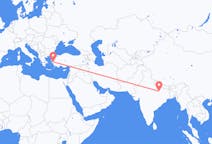 Flyreiser fra Varanasi, India til Izmir, Tyrkia