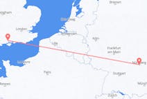 Flyg från Southampton till Nürnberg