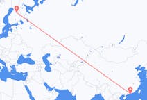 Flights from Hong Kong to Kajaani