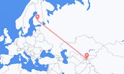 Flyg från Fergana, Uzbekistan till Jyväskylä, Finland