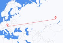 Fly fra Vienna til Bratsk