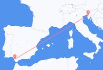 Vols depuis la ville de Jerez de la Frontera vers la ville de Trieste