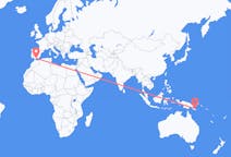 Flyreiser fra Tufi, Papua Ny-Guinea til Málaga, Spania