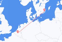 Lennot Brysselistä, Belgiasta Kalmariin, Ruotsiin