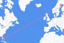 出发地 美国劳德代尔堡目的地 瑞典于默奥的航班
