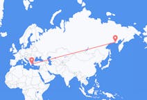 Flights from Athens, Greece to Magadan, Russia