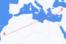 出发地 毛里塔尼亚出发地 阿塔爾目的地 土耳其開塞利的航班