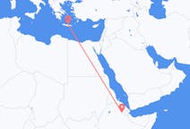 Flights from Semera to Heraklion