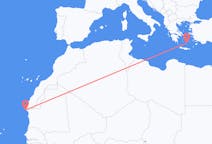 Flights from Nouadhibou to Santorini