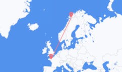 Flights from Narvik, Norway to Rennes, France