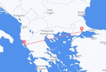 Fly fra Tekirdağ til Korfu