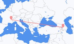 Flyg från Gəncə, Azerbajdzjan till Grenoble, Frankrike