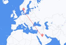 Flights from Al-Qassim Region to Gothenburg