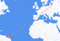 Flights from Paramaribo to Vilnius
