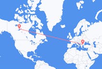 Flights from Yellowknife, Canada to Plovdiv, Bulgaria