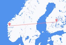 Flights from Jyväskylä, Finland to Førde, Norway