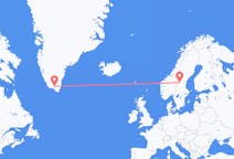 Flights from Narsarsuaq, Greenland to Sveg, Sweden