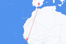 Flyg från Conakry till Granada, Nicaragua
