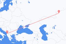 哈萨克斯坦出发地 庫斯塔奈飞往哈萨克斯坦目的地 地拉那的航班