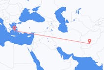 Flyreiser fra Kandahar, Afghanistan til Mykonos, Hellas