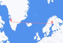 Flights from Kangerlussuaq, Greenland to Luleå, Sweden
