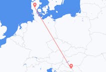 Flights from Osijek, Croatia to Billund, Denmark