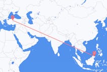 Flyreiser fra Sandakan, Malaysia til Ankara, Tyrkia