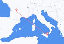 Flyreiser fra Brive-la-Gaillarde, Frankrike til Catania, Italia