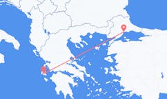 Vluchten van Tekirdağ naar Kefalonia