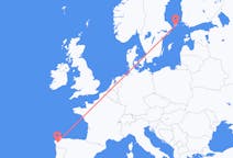 Flyreiser fra Mariehamn, til Santiago de Compostela