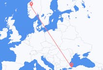 Flights from Sogndal, Norway to Istanbul, Turkey