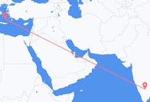 Flyrejser fra Bangalore, Indien til Santorini, Grækenland