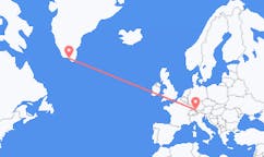 Flights from Qaqortoq to Friedrichshafen