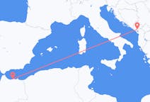 Vluchten van Al Hoceima, Marokko naar Podgorica, Montenegro