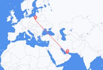 Flyrejser fra Al-Ain, De Forenede Arabiske Emirater til Warszawa, Polen