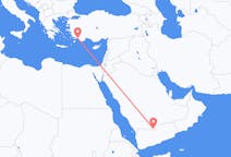 Flights from Sharurah, Saudi Arabia to Dalaman, Turkey