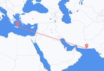 Flyreiser fra Gwadar, Pakistan til Iraklio, Hellas