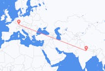 Loty z Lucknow, Indie do Stuttgart, Niemcy