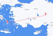 Vluchten van Kayseri naar Naxos