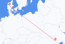 Flyreiser fra Chișinău, Moldova til Karup, Danmark