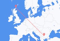 Flyreiser fra Kirkwall, Skottland til Sofia, Bulgaria