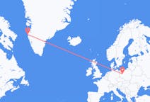 Flüge von Posen, Polen nach Sisimiut, Grönland