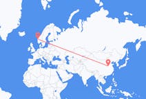 Flyg från Zhengzhou, Kina till Førde, Norge