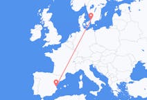 Flyg från Ängelholm, Sverige till Valencia, Spanien