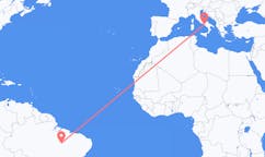 Flyreiser fra Araguaína, Brasil til Napoli, Italia