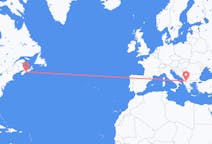 Flyg från Halifax till Ohrid