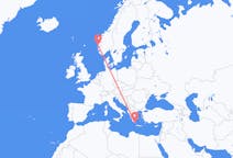 Flights from Bergen, Norway to Kythira, Greece