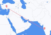 Flyg från Kolhapur, Indien till Konya, Turkiet
