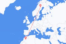 出发地 摩洛哥出发地 扎戈拉目的地 瑞典阿爾維斯堯爾的航班